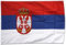 Fahne Flagge Serbien mit Wappen 30 x45 cm