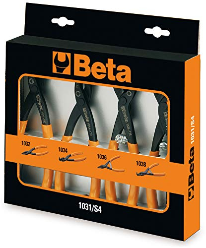Beta 1031/S4 - Serie di 4 pinze per anelli elastici di sicurezza