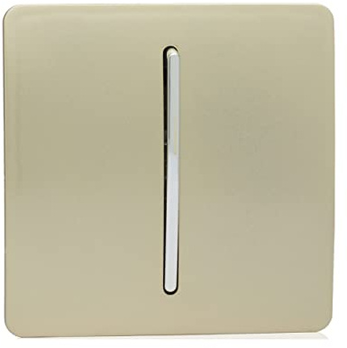 Trendi Artistic Modern Glossy Tactile Auto Retractive Door Bell Switch Gold ART-DBGO