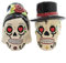 Pacific Giftware Day of The Dead Salz- und Pfefferstreuer aus Keramik mit Totenkopf-Motiv