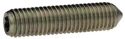 Reidl Gewindestifte mit Innensechskant und Spitze 5 x 16 mm DIN 914 A4 blank 25 Stück