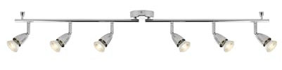 Saxby Amalfi 50W 6 Light Chrome Plated Decorative Commercial Domestic Adjustable Spotlight Bar