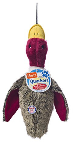 Hartz Nature's Collection Quackers Plush Duck Dog Toy - Large