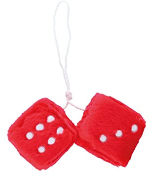 Carpoint 0510079 Plüschwürfel, rot