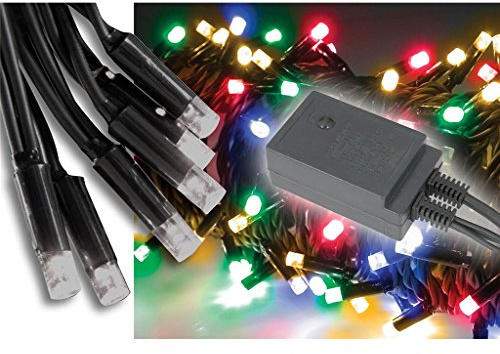 Heavy Duty 90 LED Oudoor String Light with Control - Multicolour RGBA 11 Metre