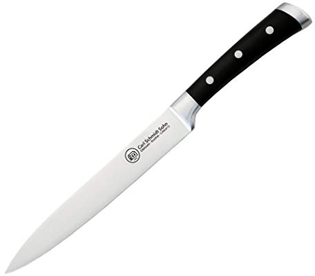 CS Kochsysteme 037901 Schneidwaren, Edelstahl, schwarz, 26 x 11,3 x 1,4 cm