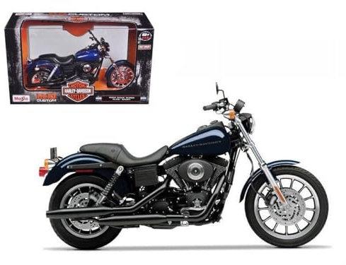 Maisto 2003 Harley Davidson Dyna Glide Sport 32321, Metallic Blau, 1:12 Die Cast