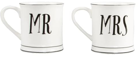 Mr & Mrs Mug Set by RJB Sass & Belle
