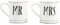Mr & Mrs Mug Set by RJB Sass & Belle