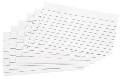 5 Star Record Cards Ruled Both Sides 5x3in 127x76mm White [Pack of 100]
