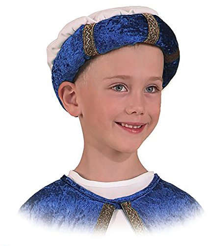 Unbekannt Kinder Turban Heilige DREI Könige Weihnachten Kostüm Karneval Turban, f. Kinder (blau)