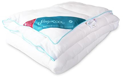 SleepCOOL 4 Jahreszeiten Bettdecke, 155x220cm, Ganzjahresbettdecke, Temperaturregulierend, Optimale Schlaftemperatur, Weniger Schwitzen, Nicht Frieren, Besser Schlafen