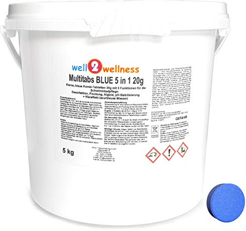 Chlor Multitabs Blue 5 in 1 20g / kleine Blaue Multitabs 5 in 1 a 20g - 5,0 kg