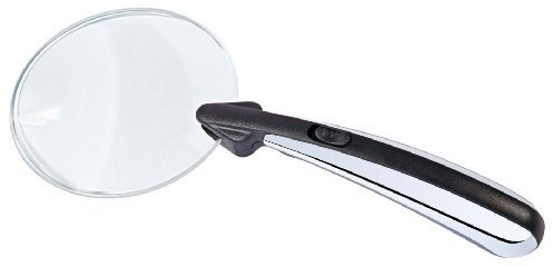 Wedo 2717548 - Rahmenlose Rundlupe (mit LED-Licht)