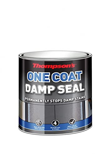 Thompson's One Coat Damp Seal 750ml Damp Seal Paint | Thompson's Product Type: Damp Seal Paint | Size: 750ml | Seals and covers damp-stained interior walls and ceilings | One c