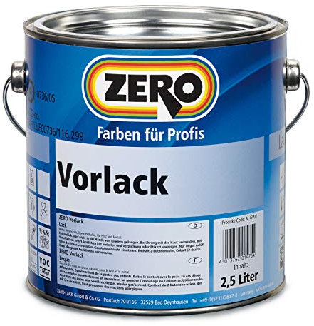 Vorlack / Vorstreichfarbe Weiß Neu von Zero Lack 750 ml
