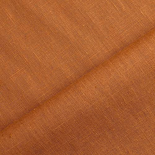 Holmar - Leinen Stoff Meterware - 100% Leinen - vorgewaschen (hellrost)