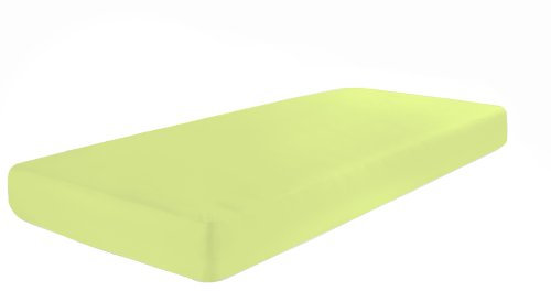 Dormisette Q371 Elastic-Jersey-Spannbetttuch mit Elasthan, Größe: 140-160 x 200-220 cm, hellgrün