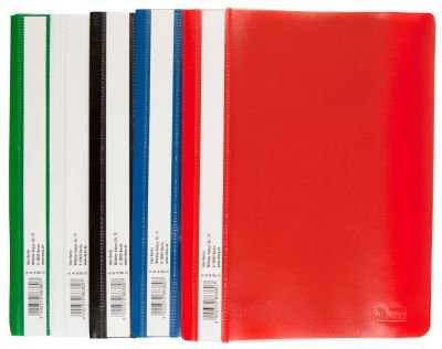 10 Schnellhefter DIN A5 / PP / 5 Farben