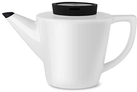 Infusion Porzellan Teekanne 1l, schwarz: Fassungsvermögen: 1l