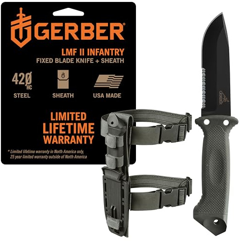 Gerber LMF II, Infantry Green Handle, Serrated
