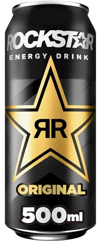 Rockstar Energy Drink Original - Koffeinhaltiges Erfrischungsgetränk für den Energie Kick, EINWEG (1 x 500ml) (Verpackungsdesign kann abweichen)