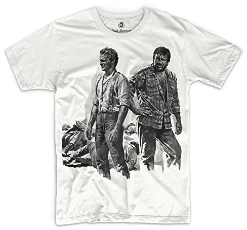 Bud Spencer - Zwei Himmelhunde auf dem Weg zur Hölle - T-Shirt (L) , Farbe - Weiß