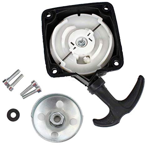 HURI Seilzugstarter Starter + Mitnehmerplatte passend für Motorsense Rotfuchs Timbertech BC52 MS52 Steg