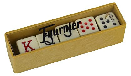 Fournier- Dados Poker Caja Marrón (F28984)