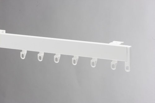 Swish Supreme Glide Aluminium Curtain Track Set, White, 125 Cm
