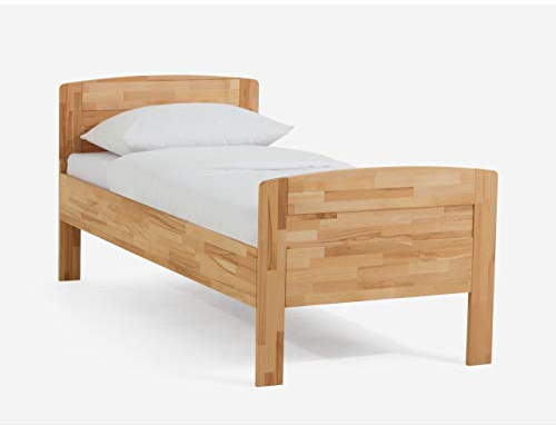 DICO Wildeiche Massivholz Komfortbett Seniorenbett 430.00, Wildeiche Honig geölt Größe 90x200 cm