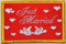 U24 Aufnäher Just Married Hochzeit Aufbügler Patch