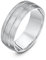 Theia Ehering Palladium 950 - massiv, Court Shape, 7mm mattiert und poliert, mit Rillen - Größe 57 (18.1)