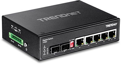TRENDnet 7-Port Industrial Gigabit DIN-Rail Switch, TI-G62
