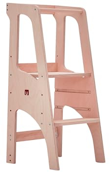 Der Bianconiglio Kids® EVO Lernturm: Vielseitigkeit, Verstellbarkeit und Sicherheit - EN71/3, abgerundete Kanten - Handgefertigt in Italien mit ökologischen Materialien