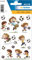 HERMA 15044 Aufkleber Fussball klein groß, 27 Stück, Sport Sticker mit lustigen Fußball Motiv, Kinder Etiketten für Fotoalbum Tagebuch Poesiealbum Scrapbooking Geburtstag Dekoration Briefe DIY Basteln