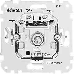 Merten 577199 ET-Dimmer-Einsatz für kapazitive Last, 20-315 W
