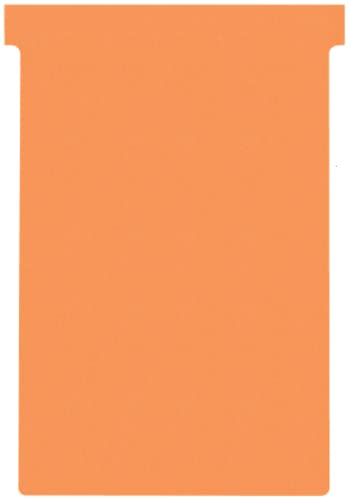 Nobo 2004009 Kartentafel Zubehör T-Karten, Index 4, 100 Stück, orange