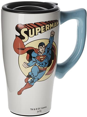 DC Comics Superman Travel Mug, White