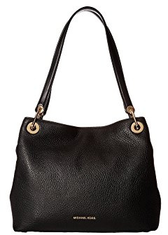 Michael Kors Damen Raven Handtasche, Schwarz (Black)