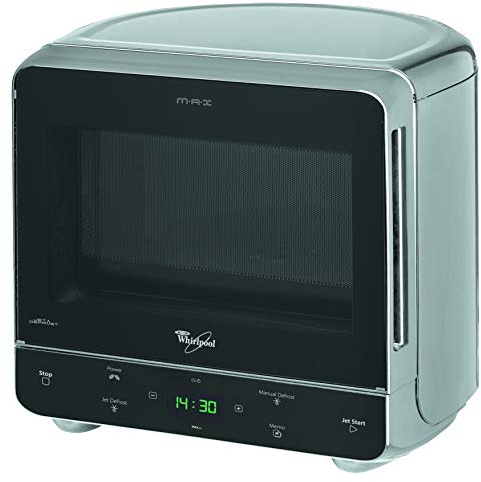 Whirlpool MAX 34 SL Forno a microonde 13 l, 700 W, funzione Jet Start, sistema 3D, colore: Argento, (Importato da Germania)