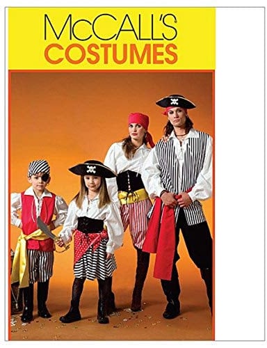 McCall's Patterns M4952 Size Kid 3-4 5-6 7-8 Misses'/ Men's/ Children's/ Boys'/ Girls' Costumes, Pack of 1, White