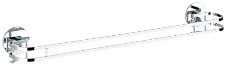 WENKO 21777100 Turbo-Loc Handtuchstange - Befestigen ohne Bohren, Edelstahl rostfrei, 52 x 7,5 x 8,5 cm, glänzend