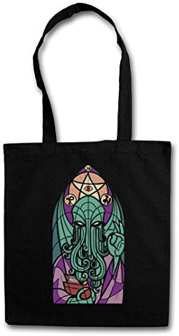 Urban Backwoods Church of Cthulhu Hipster Bag Beutel Stofftasche Einkaufstasche