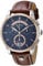Bruno Söhnle 17-63117-745 Grandioso Herrenuhr, Chronograph, Quarz, Edelstahlgehäuse, Saphirglas, Lederarmband, mit Faltschließe, 10 bar