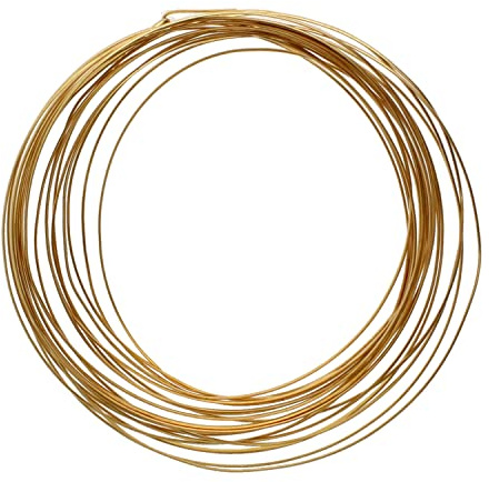 18 Ga Half Round Copper Craft Wire Gold Color