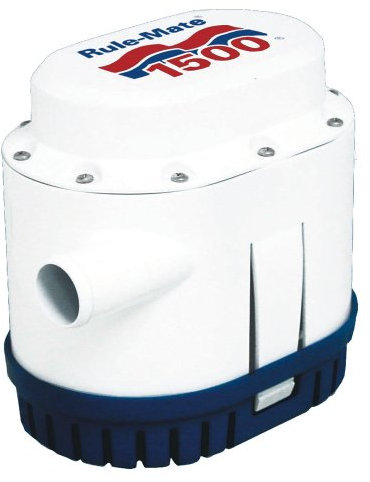 Rule-Mate RM1500A Automated Bilge Pump, No Float Switch Required, 1500 GPH, 12 Volt