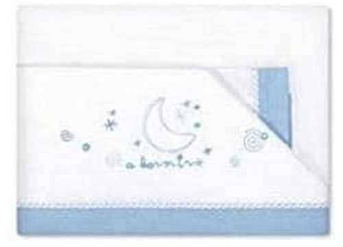 Pirulos A Dormir - Sábanas franela y algodón cuna, color azul