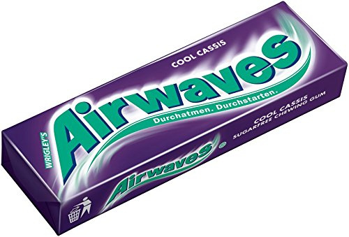 Wrigley's Airwaves Blackcurrant Chewing Gum Sugar Free 10 Pieces - 30 Pack