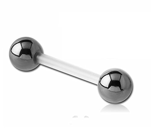 eeddoo Piercing Stab Steril Barbell Transparent PFTE